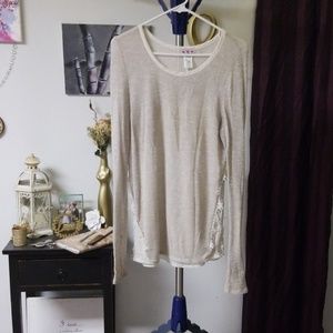 Three Pink Hearts long sleeve shirt